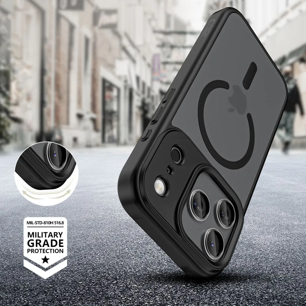 Apple iPhone 17 Pro vāciņš melns TECH-PROTECT MAGMAT MAGSAFE