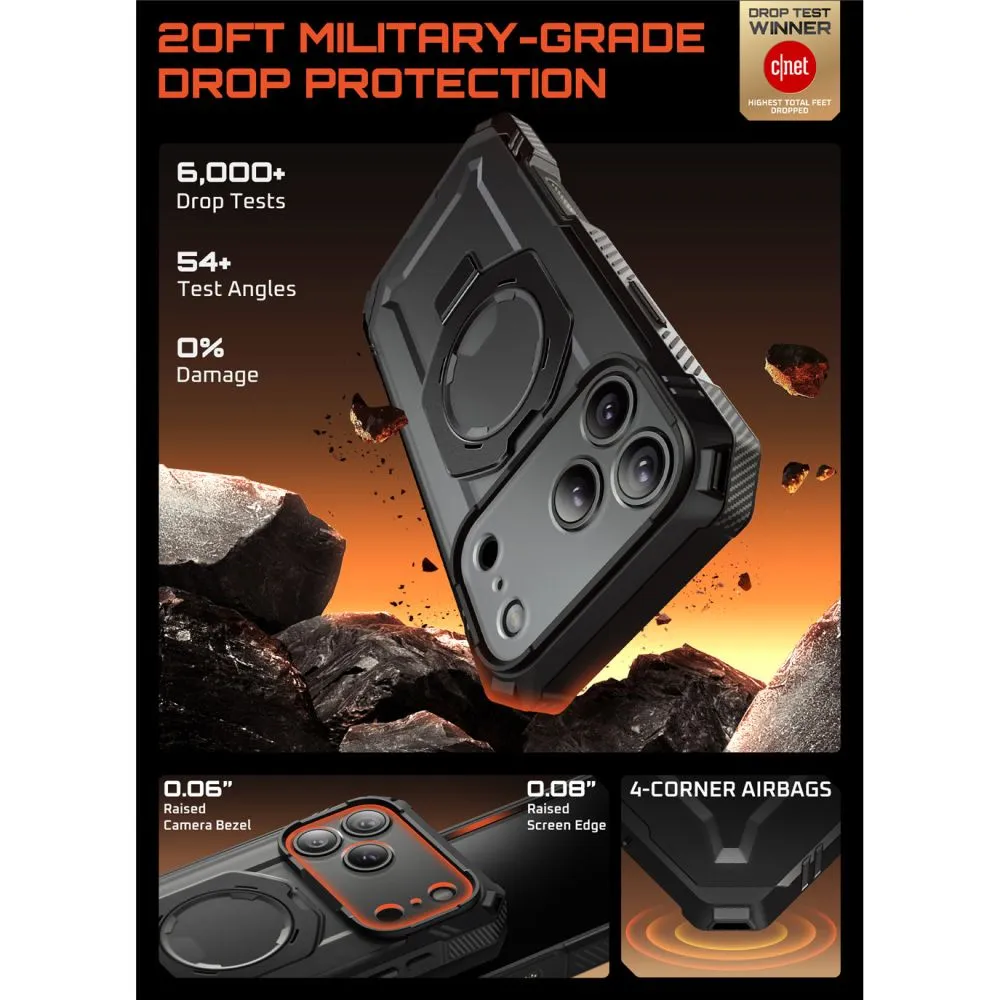 Apple iPhone 17 Pro skal svart SUPCASE UB GRIP PRO MAG MAGSAFE