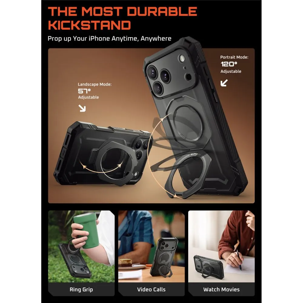 Apple iPhone 17 Pro skal svart SUPCASE UB GRIP PRO MAG MAGSAFE