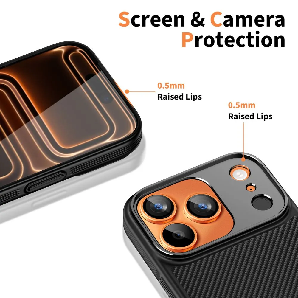 Apple iPhone 17 Pro skal svart TECH-PROTECT KEVLAR ARAMID CC MAGSAFE