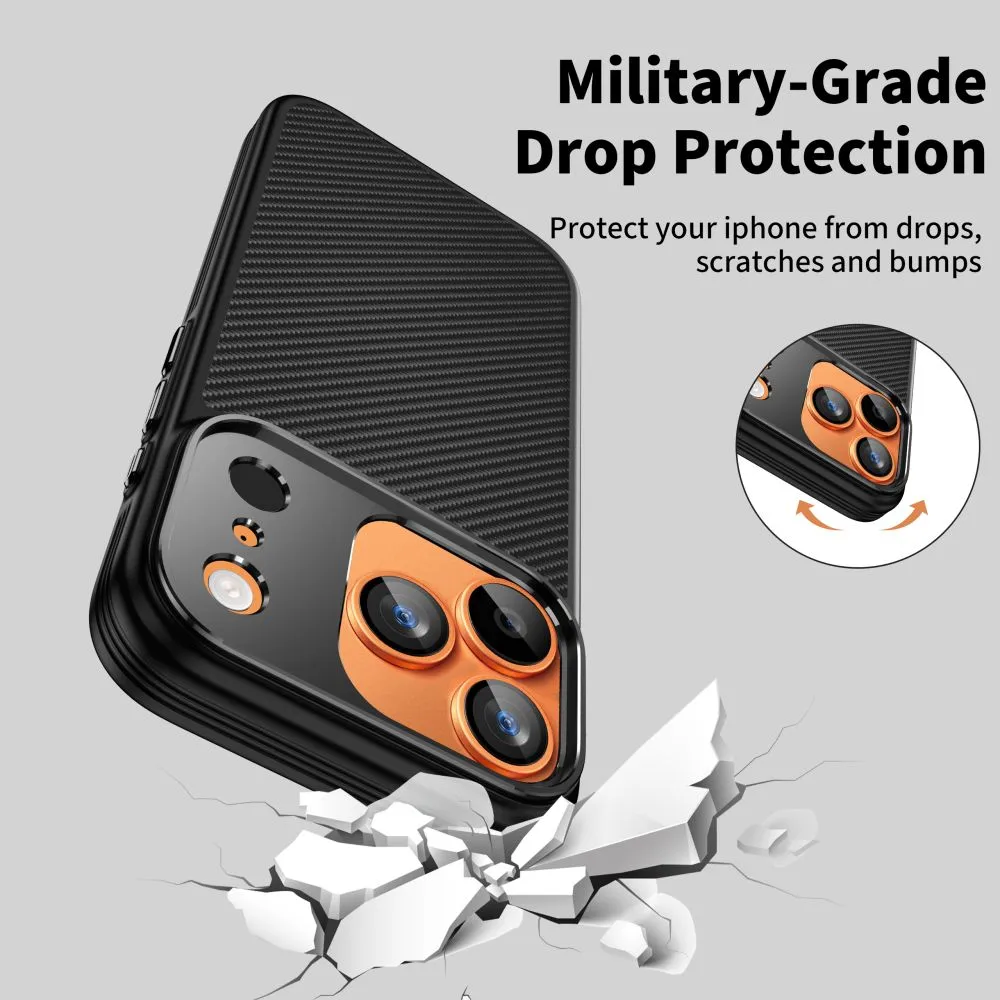 Apple iPhone 17 Pro skal svart TECH-PROTECT KEVLAR ARAMID CC MAGSAFE