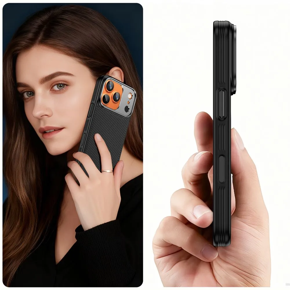 Apple iPhone 17 Pro skal svart TECH-PROTECT KEVLAR ARAMID CC MAGSAFE