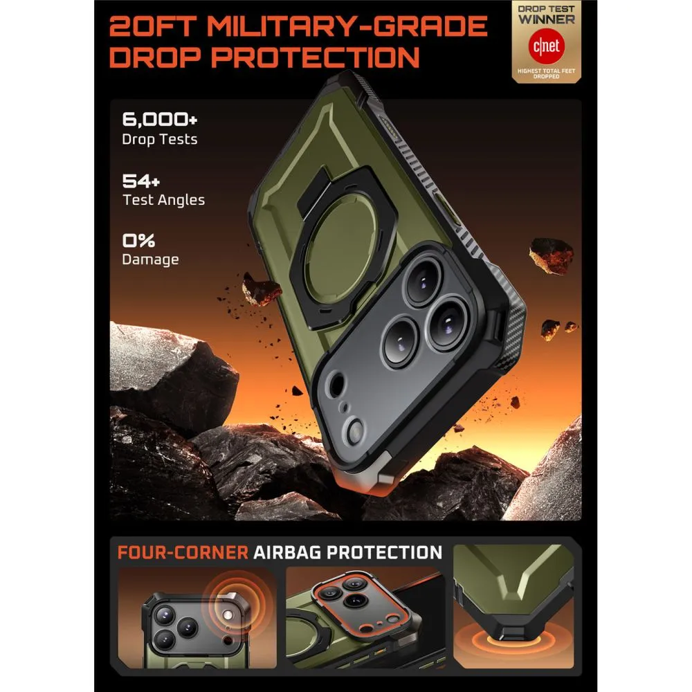 Apple iPhone 17 Pro skal grön SUPCASE UB GRIP MAG MAGSAFE