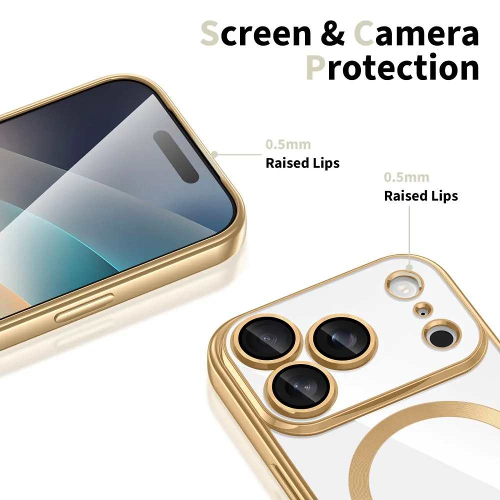 Apple iPhone 17 Pro case golden TECH-PROTECT MAGFLEX MAGSAFE