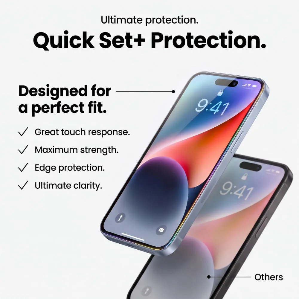 Apple iPhone 17 Pro skärmskydd TECH-PROTECT QUICK SET+ 2-PACK
