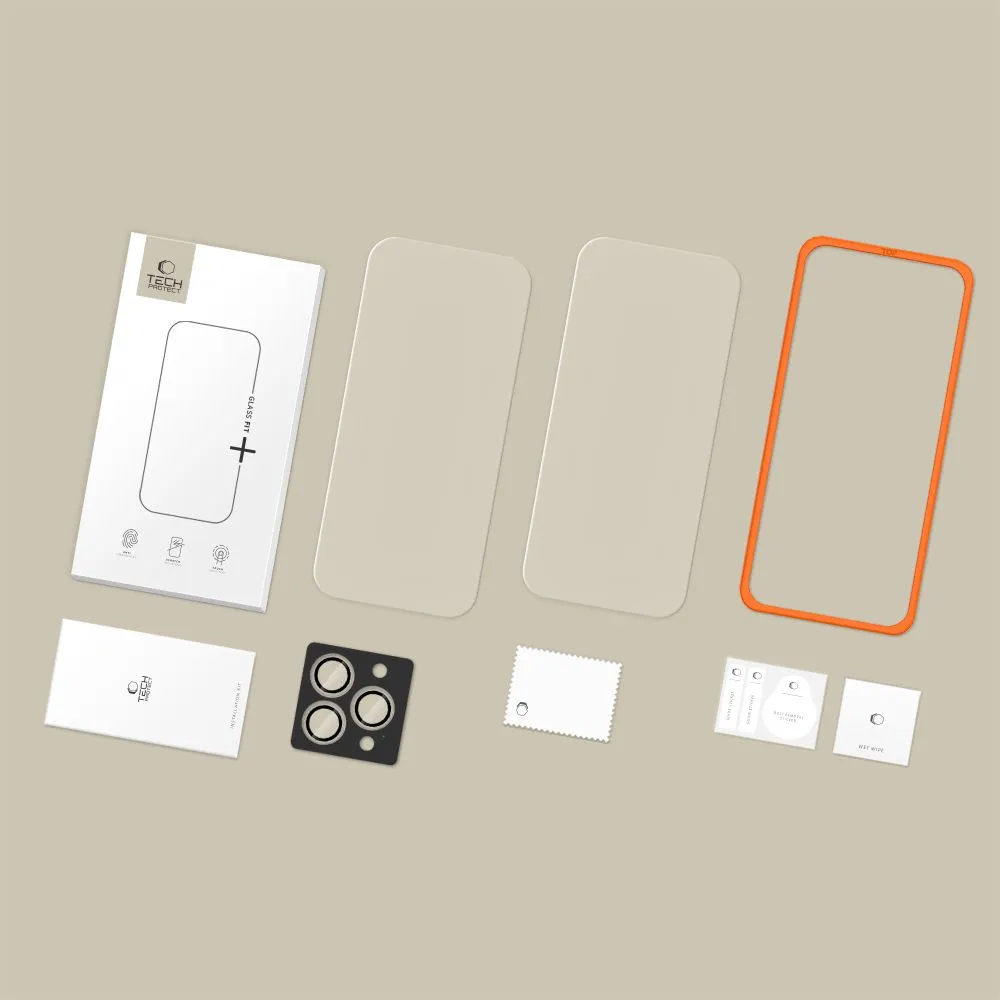 Apple iPhone 17 Pro aizsargstikls  TECH-PROTECT EASY SET+ 3-PACK