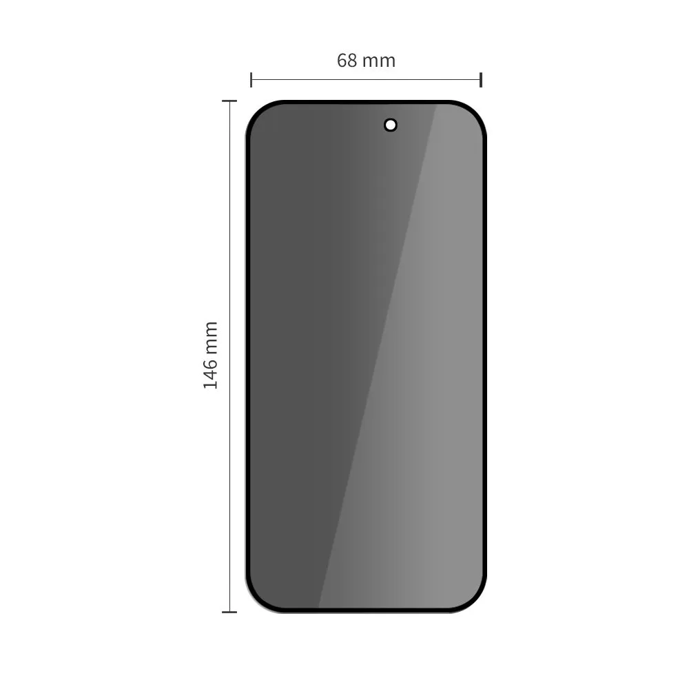 Apple iPhone 17 Pro aizsargstikls  TECH-PROTECT GLASS SPY+ PRIVACY 2-PACK