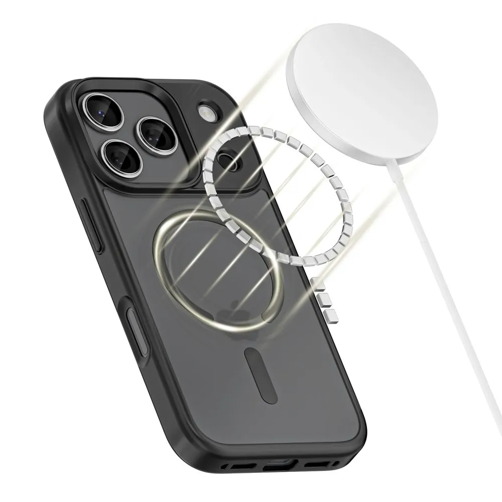 Apple iPhone 17 Pro vāciņš melns TECH-PROTECT MAGMAT MAGSAFE