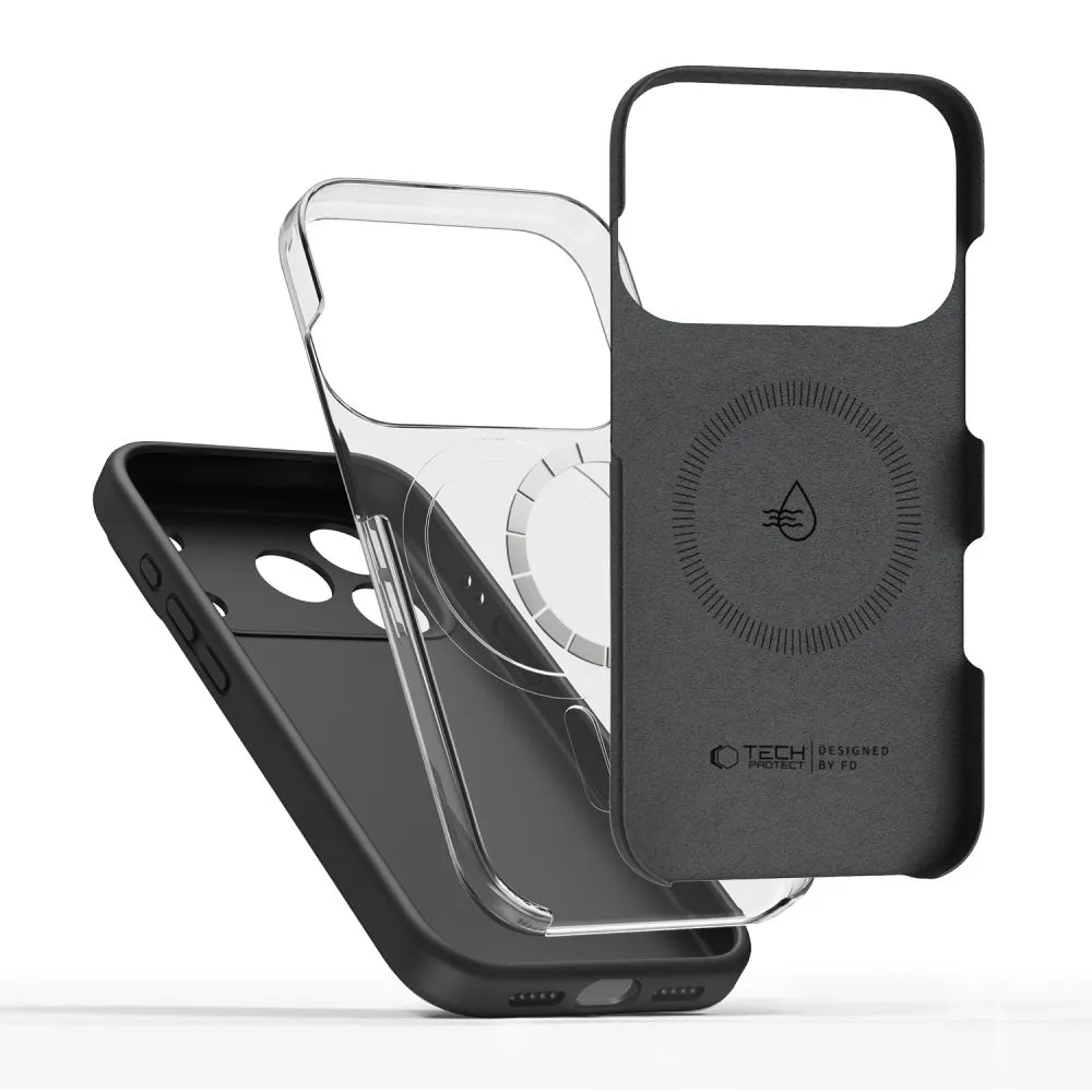 Apple iPhone 17 Pro skal svart TECH-PROTECT SILICONE MAGSAFE
