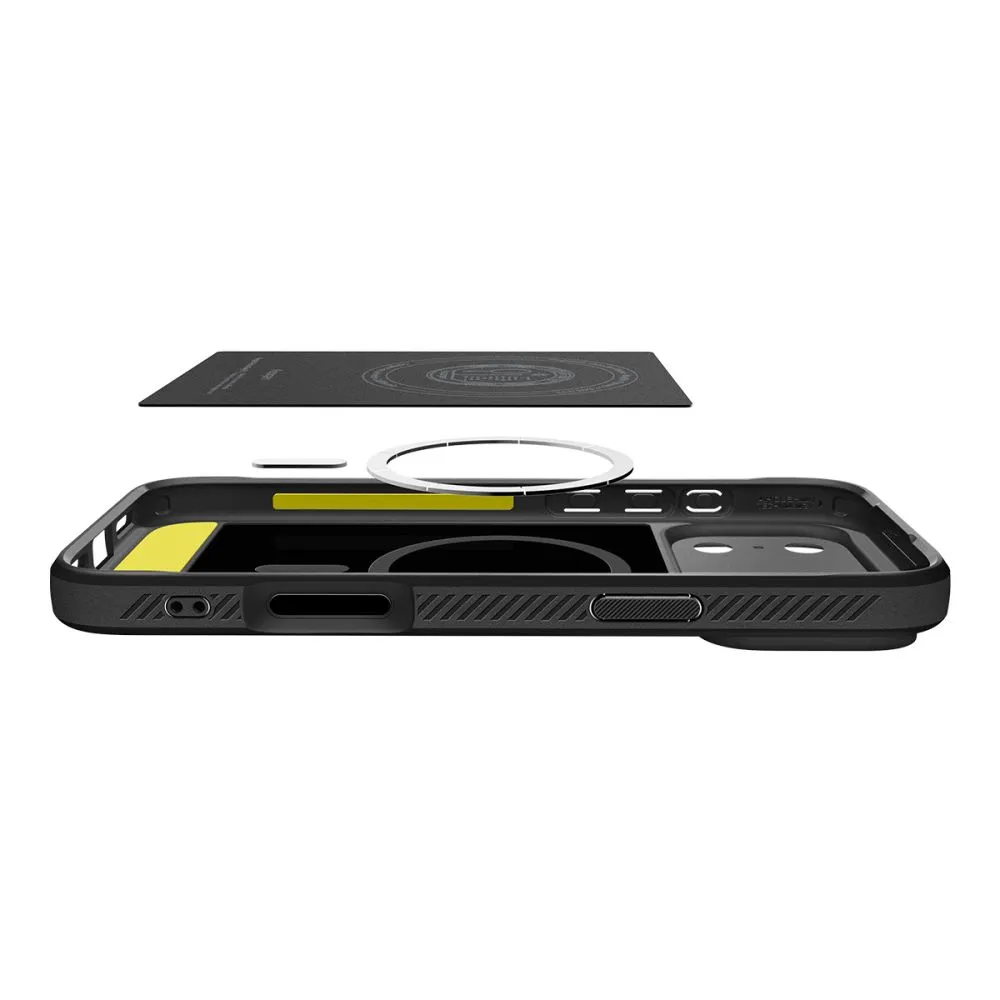 Apple iPhone 17 Pro skal svart SPIGEN RUGGED ARMOR MAG MAGSAFE