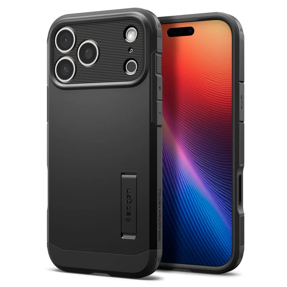 Apple iPhone 17 Pro vāciņš melns SPIGEN TOUGH ARMOR ”T” MAG MAGSAFE