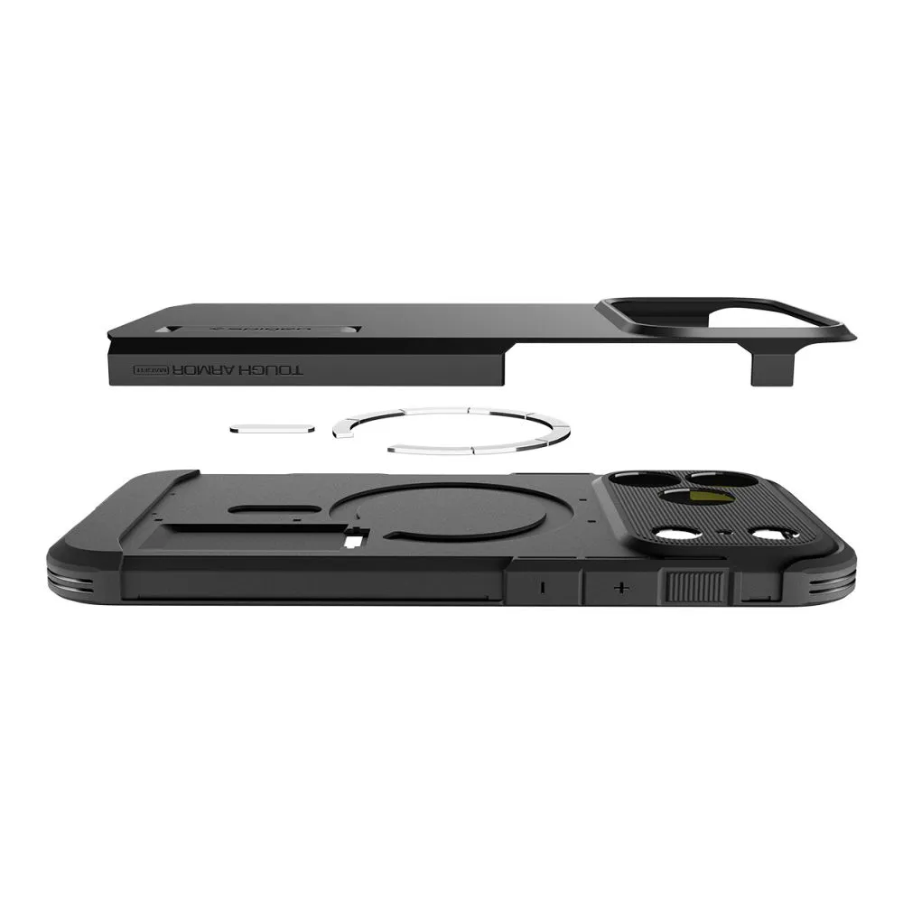 Apple iPhone 17 Pro vāciņš melns SPIGEN TOUGH ARMOR ”T” MAG MAGSAFE