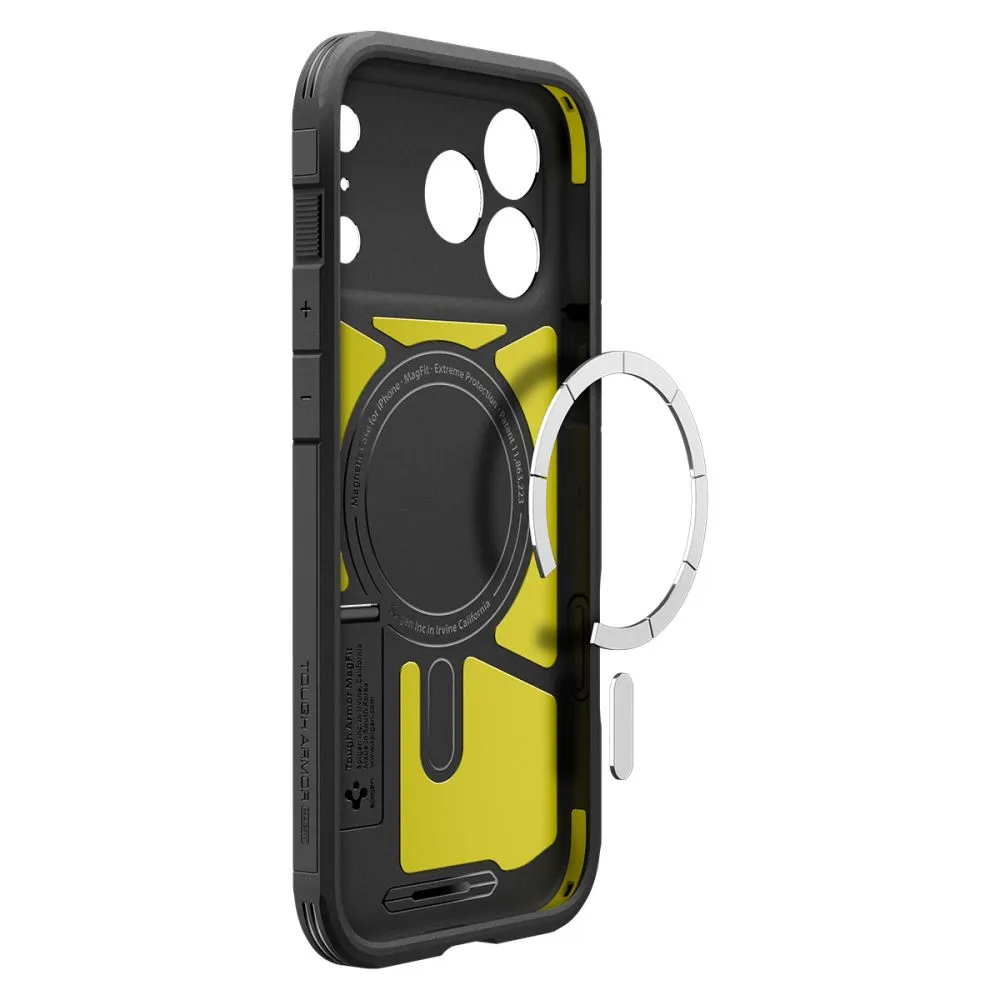 Apple iPhone 17 Pro vāciņš melns SPIGEN TOUGH ARMOR ”T” MAG MAGSAFE