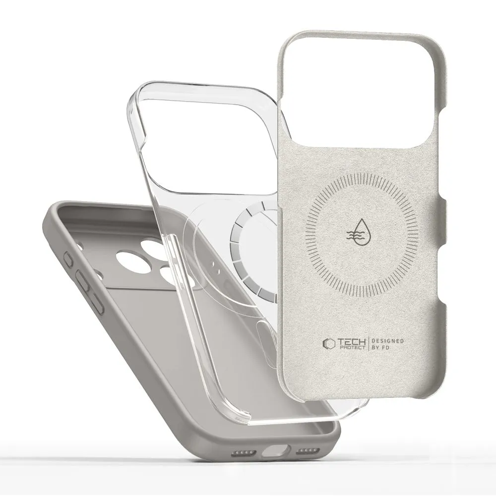 Apple iPhone 17 Pro skal grå TECH-PROTECT SILICONE MAGSAFE