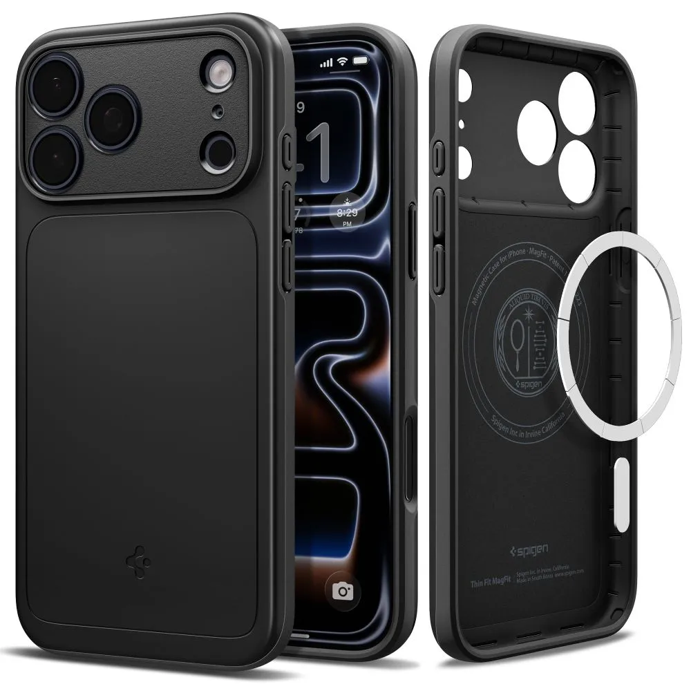 Apple iPhone 17 Pro skal svart SPIGEN THIN FIT MAGSAFE