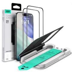 iPhone iPhone 17 Pro aizsargstikls ESR ULTRAFIT TEMPERED GLASS 2-PACK Apple iPhone 17 Pro