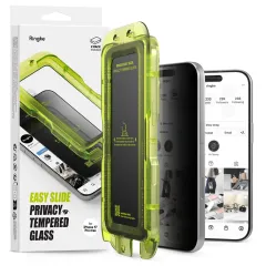 iPhone iPhone 17 Pro aizsargstikls RINGKE EASY SLIDE 2-PACK PRIVACY Apple iPhone 17 Pro