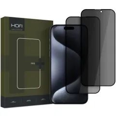 iPhone iPhone 17 Pro Aizsargstikls HOFI ANTI SPY GLASS PRO+ 2-PACK Apple iPhone 17 Pro