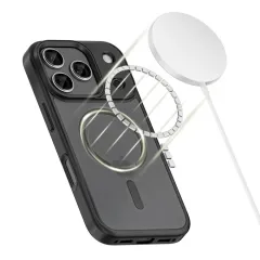 Apple iPhone 17 Pro vāciņš melns TECH-PROTECT MAGMAT MAGSAFE