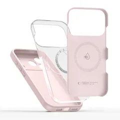 Apple iPhone 17 Pro case Pink TECH-PROTECT SILICONE MAGSAFE
