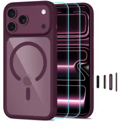 iPhone iPhone 17 Pro Telefona vāciņš TECH-PROTECT MAGONE MAGSAFE CC + GLASS 2-PACK Apple iPhone 17 Pro