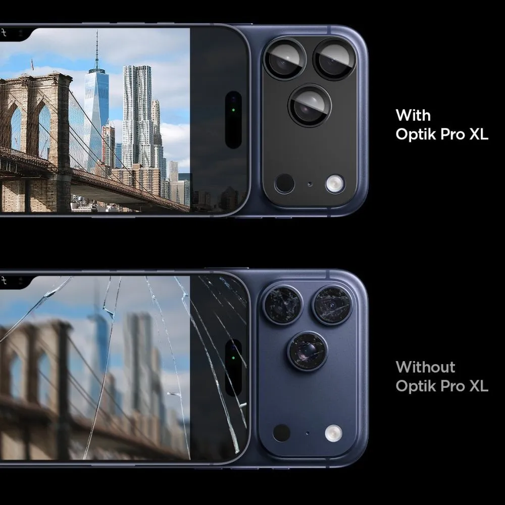 Apple iPhone 17 Pro Max skärmskydd SPIGEN OPTIK PRO XL GLAS.TR ”EZ FIT” CAMERA PROTECTOR