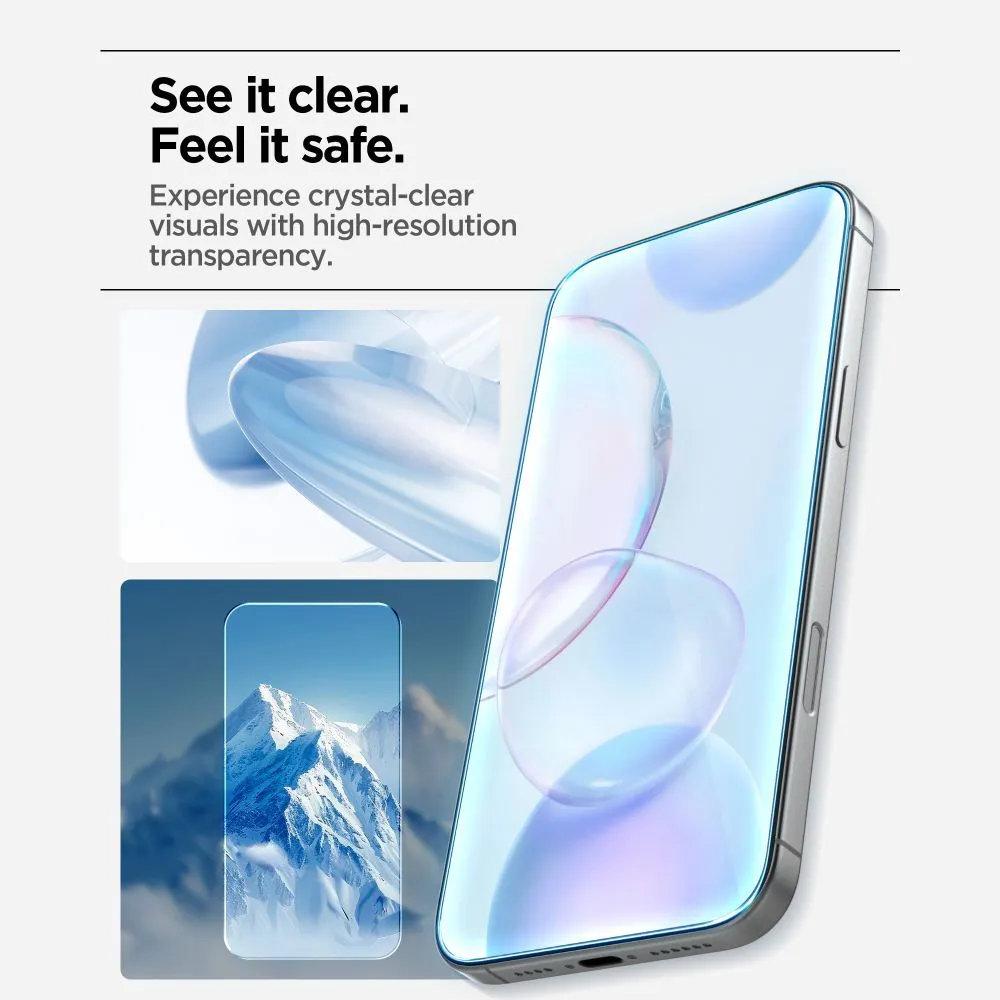 Apple iPhone 17 Pro Max Aizsargstikls  SPIGEN ALM GLAS.TR SLIM 3-PACK
