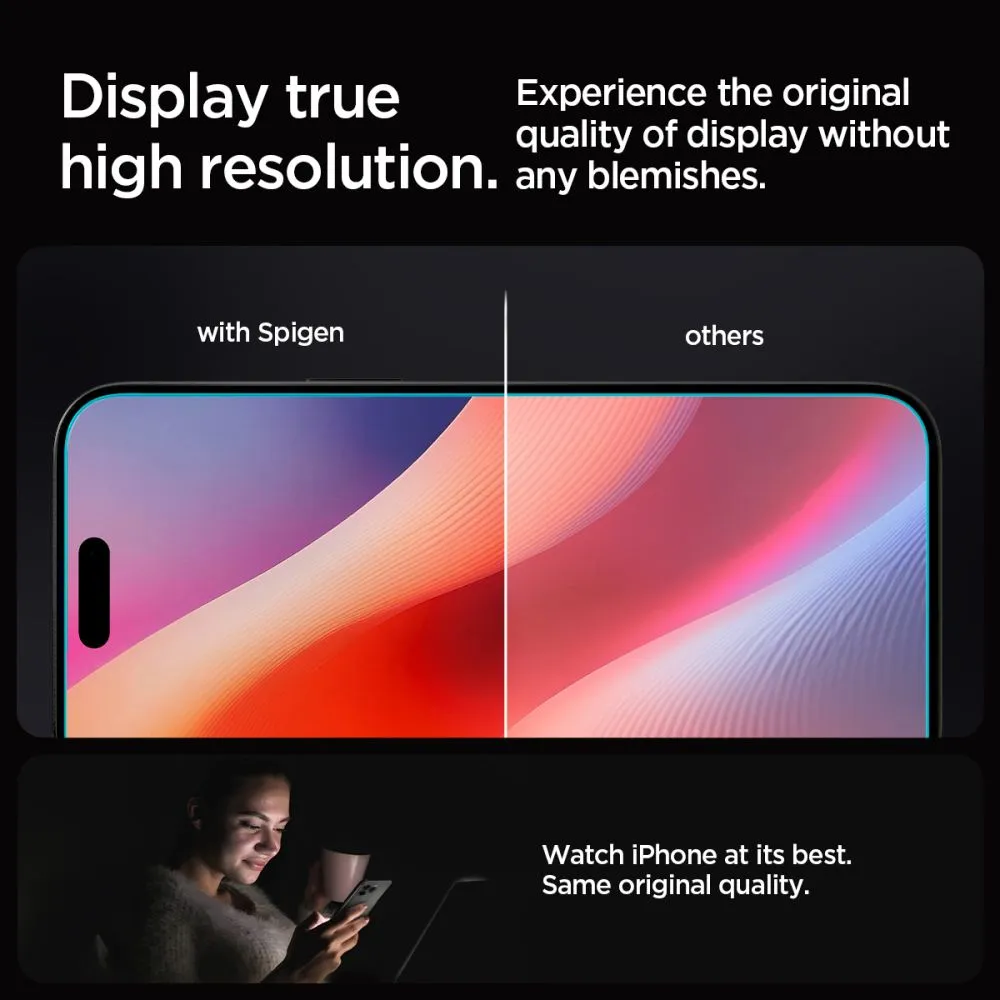 Apple iPhone 17 Pro Max Aizsargstikls  SPIGEN GLAS.TR ”EZ FIT” 2-PACK
