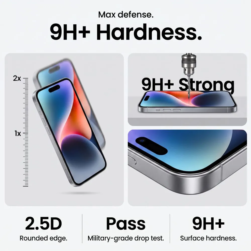 Apple iPhone 17 Pro Max skärmskydd  TECH-PROTECT QUICK SET+ 2-PACK