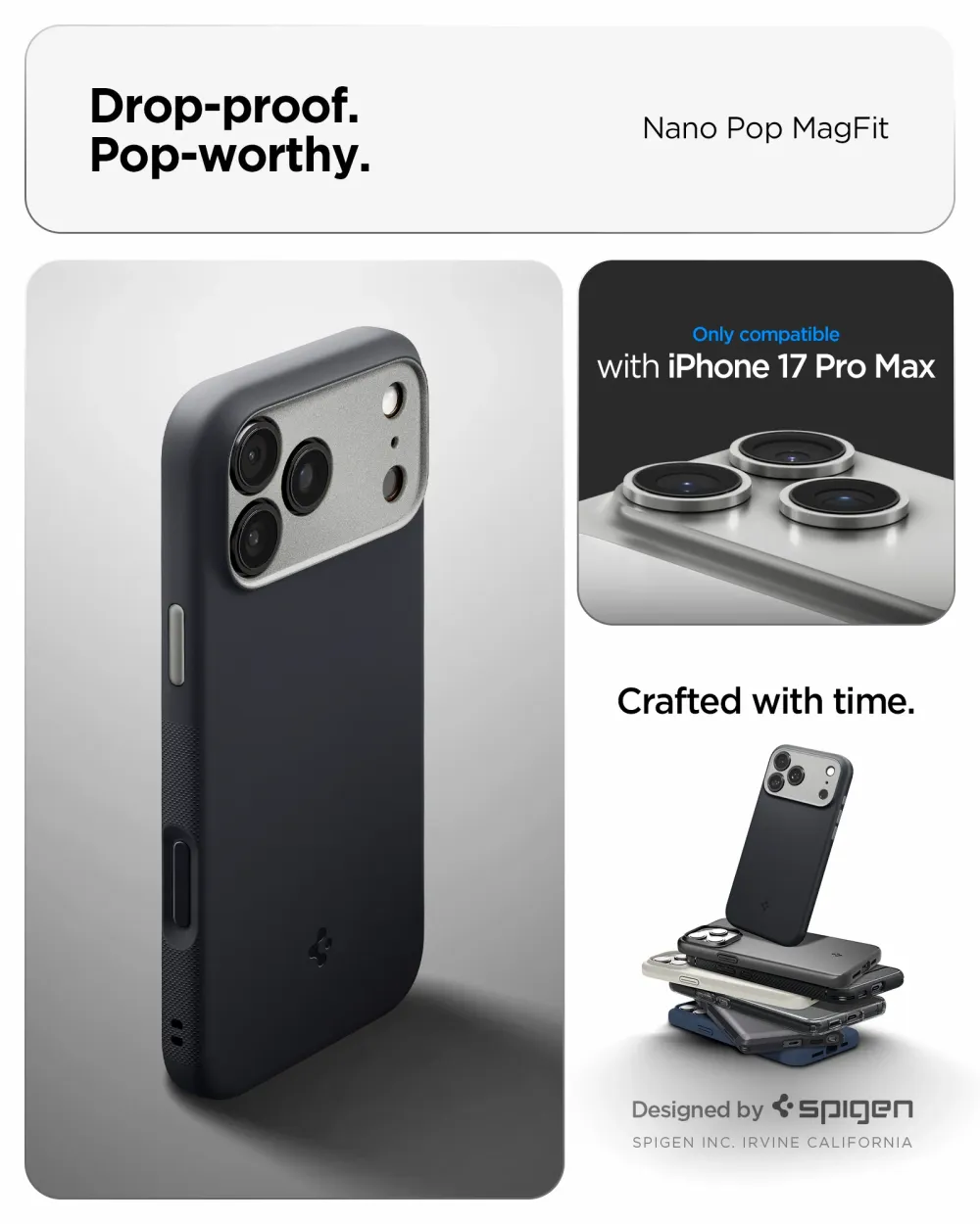 Apple iPhone 17 Pro Max skal  SPIGEN NANO POP MAG MAGSAFE