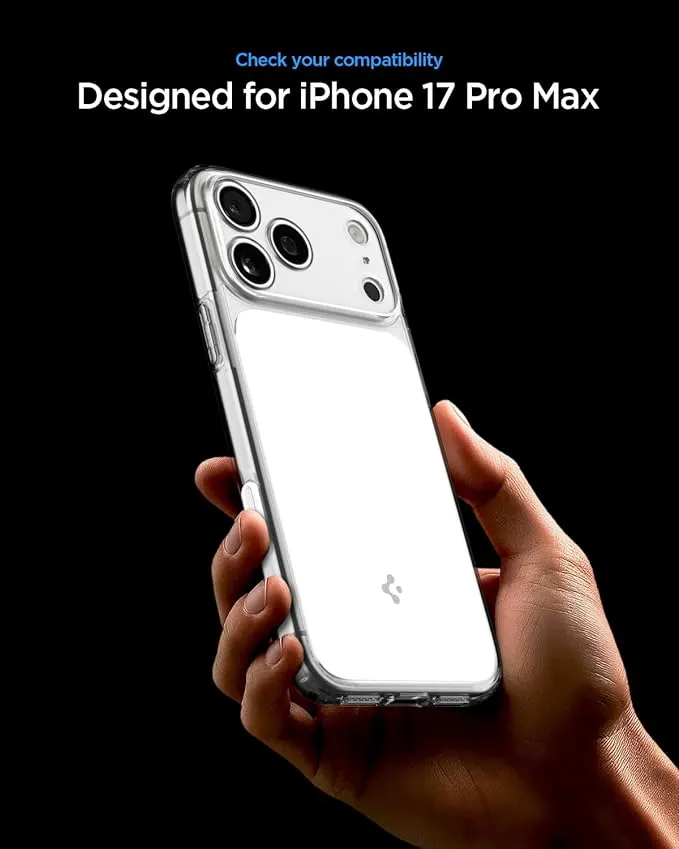 Apple iPhone 17 Pro Max suojakuori valkoinen SPIGEN ULTRA HYBRID ”T” MAG MAGSAFE