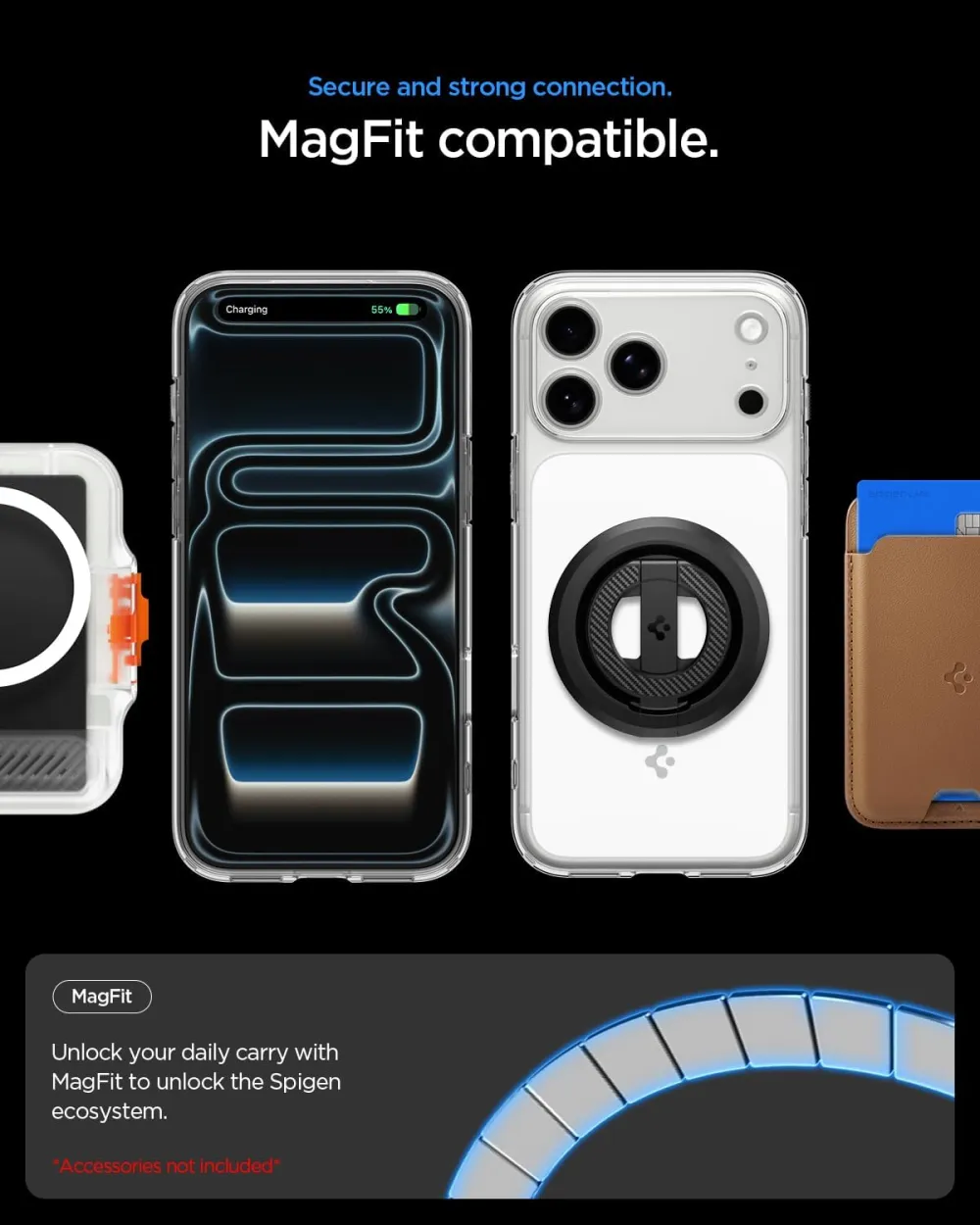 Apple iPhone 17 Pro Max suojakuori valkoinen SPIGEN ULTRA HYBRID ”T” MAG MAGSAFE