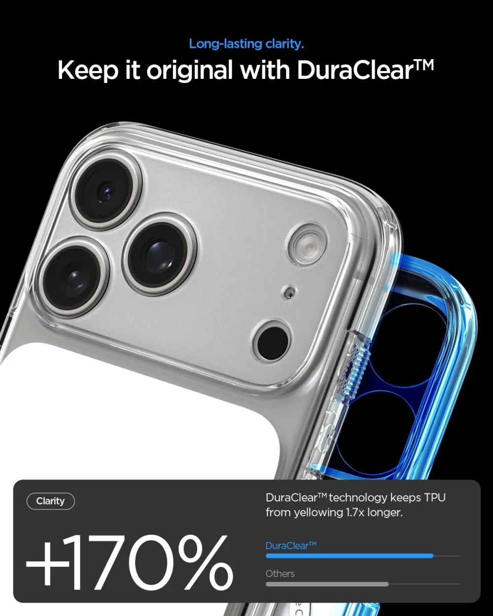 Apple iPhone 17 Pro Max suojakuori valkoinen SPIGEN ULTRA HYBRID ”T” MAG MAGSAFE
