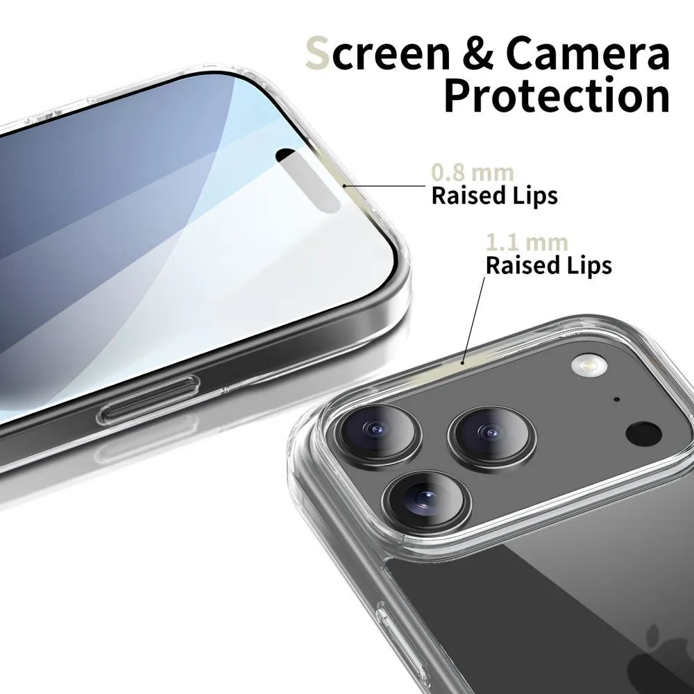 Apple iPhone 17 Pro Max suojakuori läpinäkyvä TECH-PROTECT FLEXAIR HYBRID