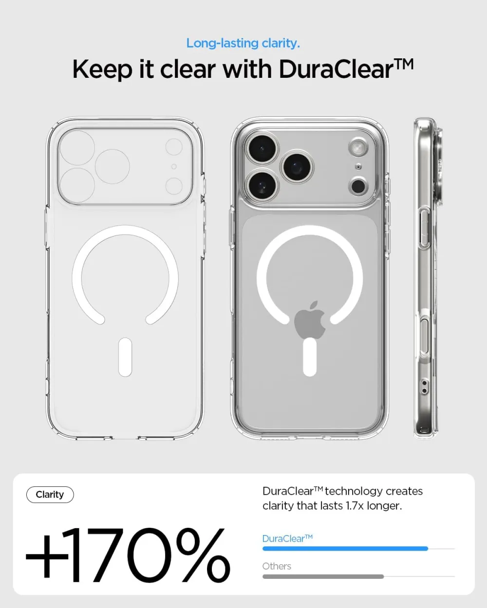 Apple iPhone 17 Pro Max suojakuori läpinäkyvä SPIGEN ULTRA HYBRID MAG MAGSAFE