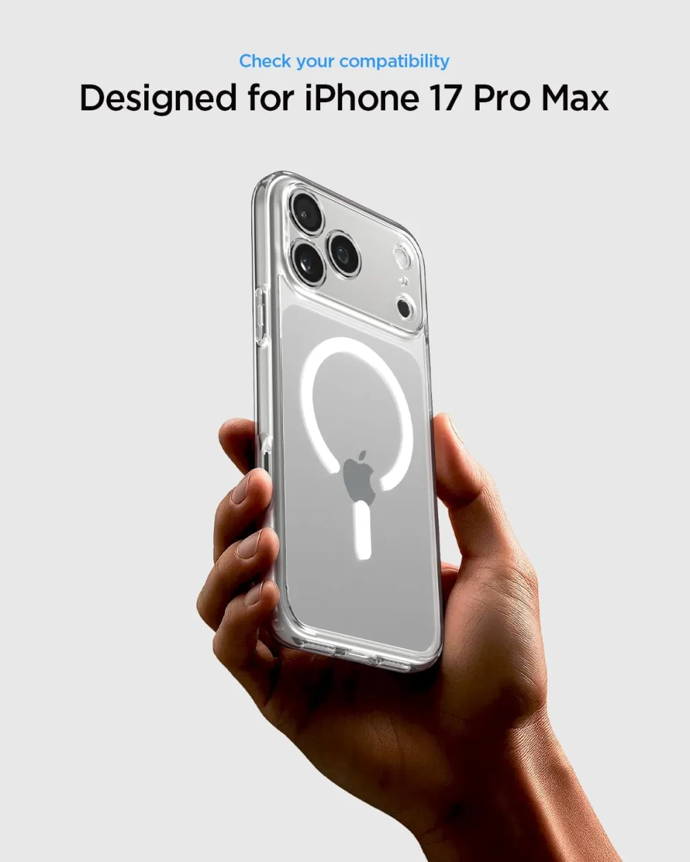 Apple iPhone 17 Pro Max suojakuori läpinäkyvä SPIGEN ULTRA HYBRID MAG MAGSAFE