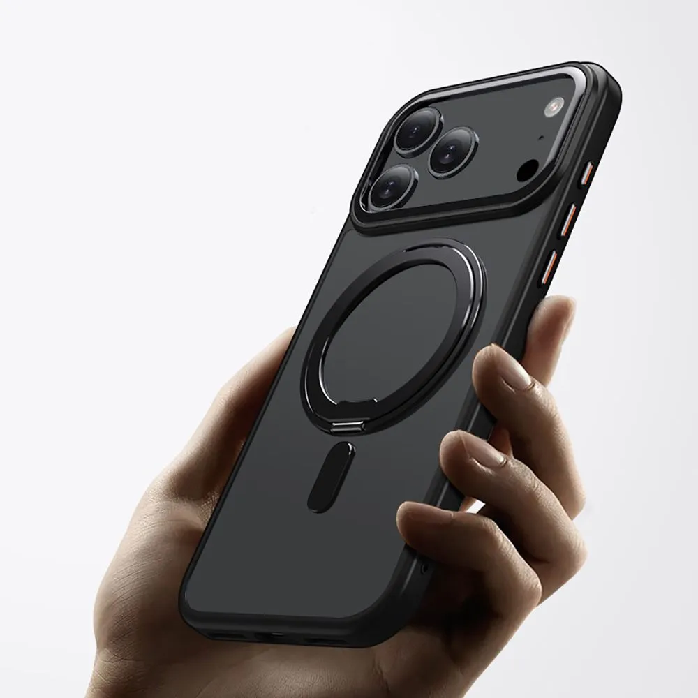Apple iPhone 17 Pro Max suojakuori musta TECH-PROTECT MAGRING MAGSAFE