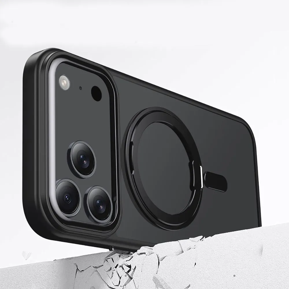 Apple iPhone 17 Pro Max suojakuori musta TECH-PROTECT MAGRING MAGSAFE
