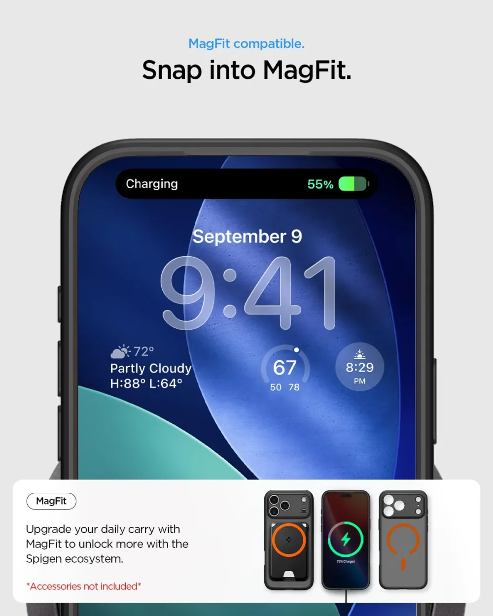 Apple iPhone 17 Pro Max suojakuori musta SPIGEN ULTRA HYBRID MAG MAGSAFE