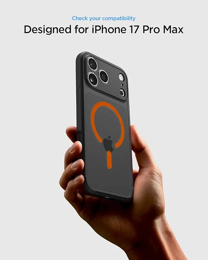 Apple iPhone 17 Pro Max suojakuori musta SPIGEN ULTRA HYBRID MAG MAGSAFE