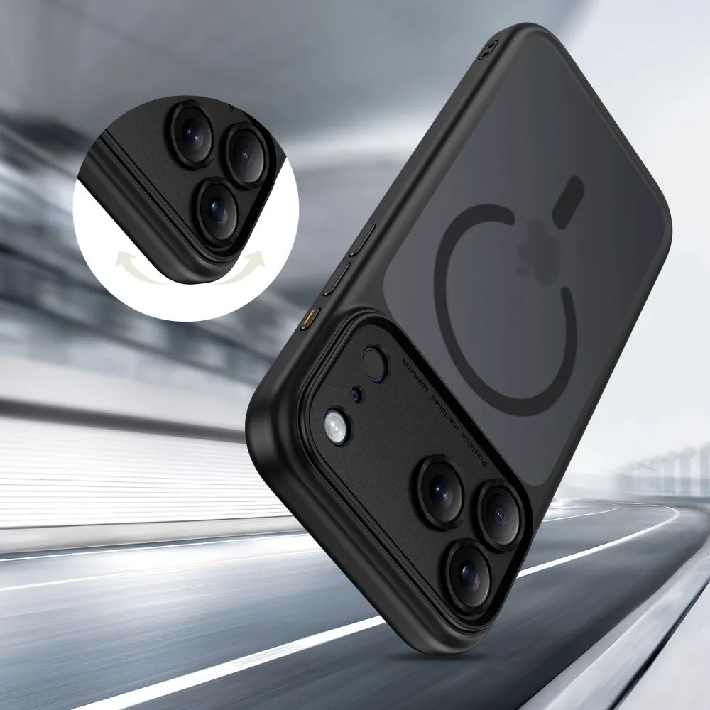 Apple iPhone 17 Pro Max suojakuori musta TECH-PROTECT MAGPEAK MAGSAFE CC