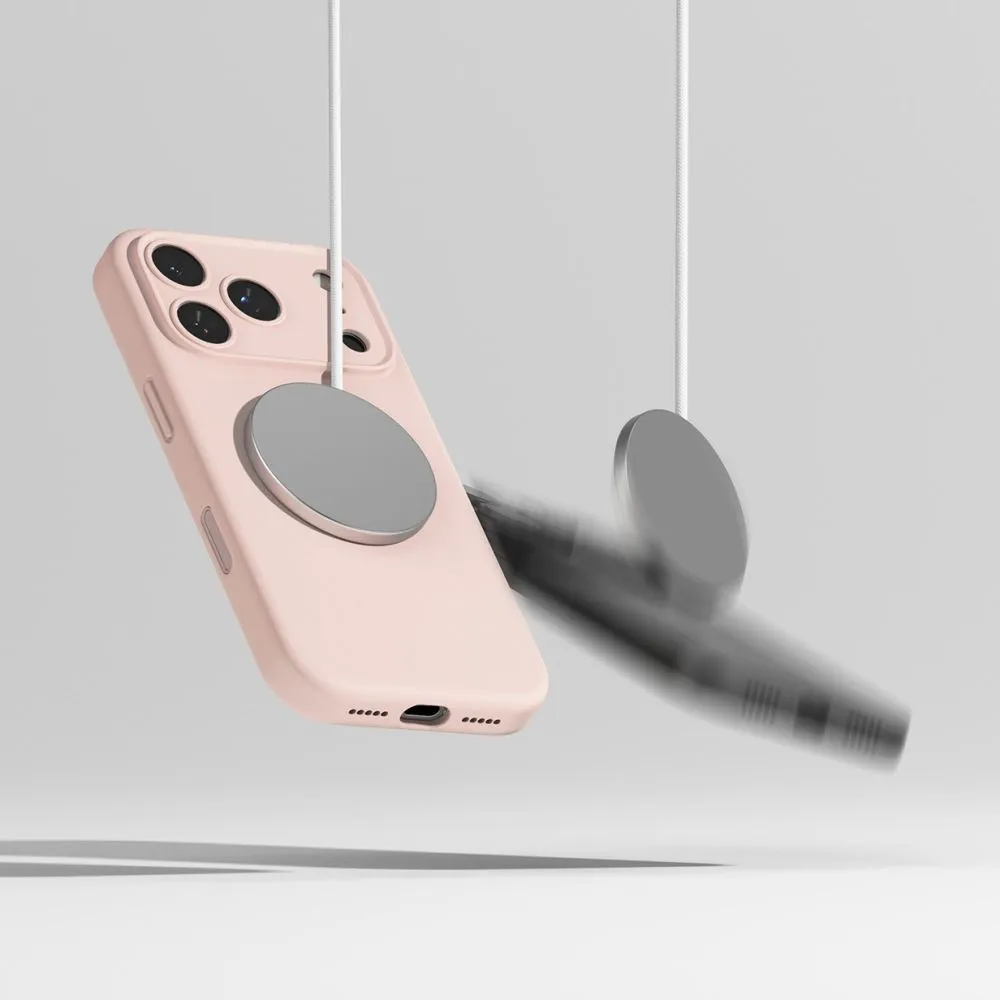 Apple iPhone 17 Pro Max suojakuori pinkki RINGKE SILICONE MAGNETIC MAGSAFE