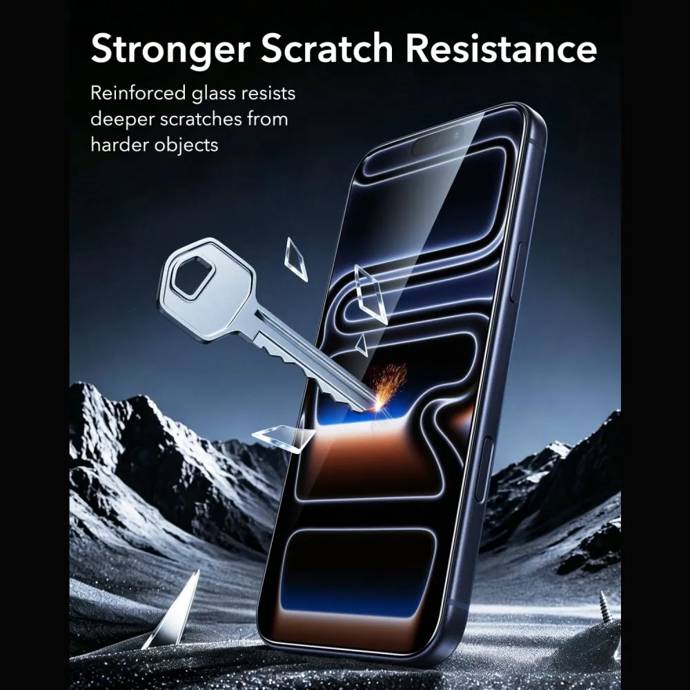 Apple iPhone 17 Pro Max skärmskydd  ESR ULTRAFIT ARMORITE TEMPERED GLASS 2-PACK