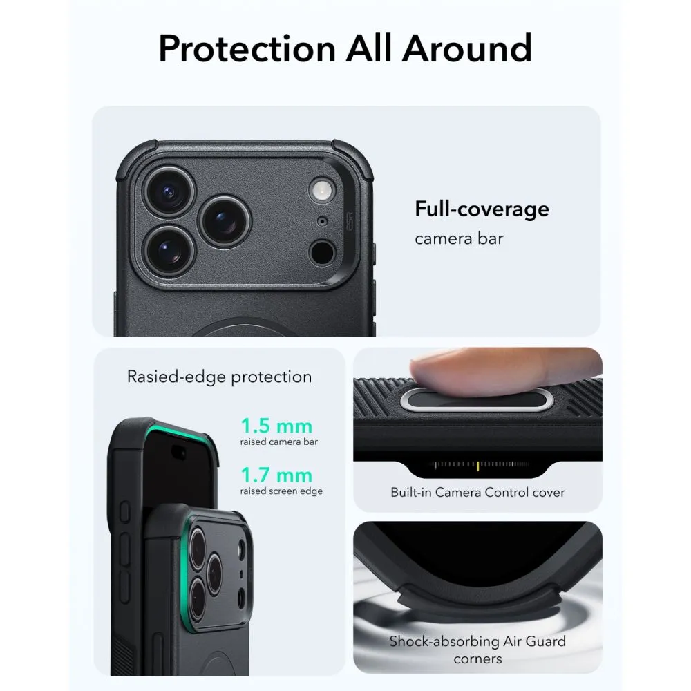 Apple iPhone 17 Pro Max Telefona vāciņš ESR CYBER TOUGH MAGSAFE