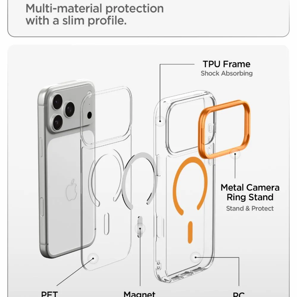 Apple iPhone 17 Pro Max skal  SPIGEN ULTRA HYBRID OPTIK S MAGSAFE