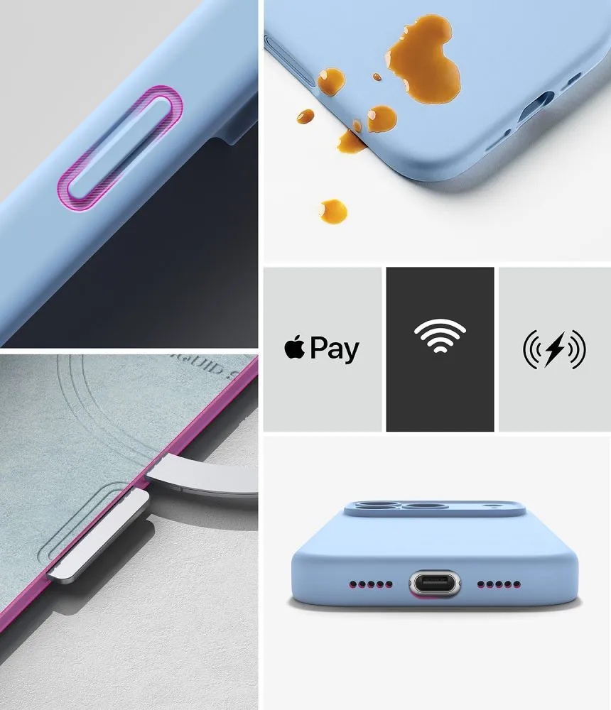 Apple iPhone 17 Pro Max Telefona vāciņš zils RINGKE SILICONE MAGNETIC MAGSAFE