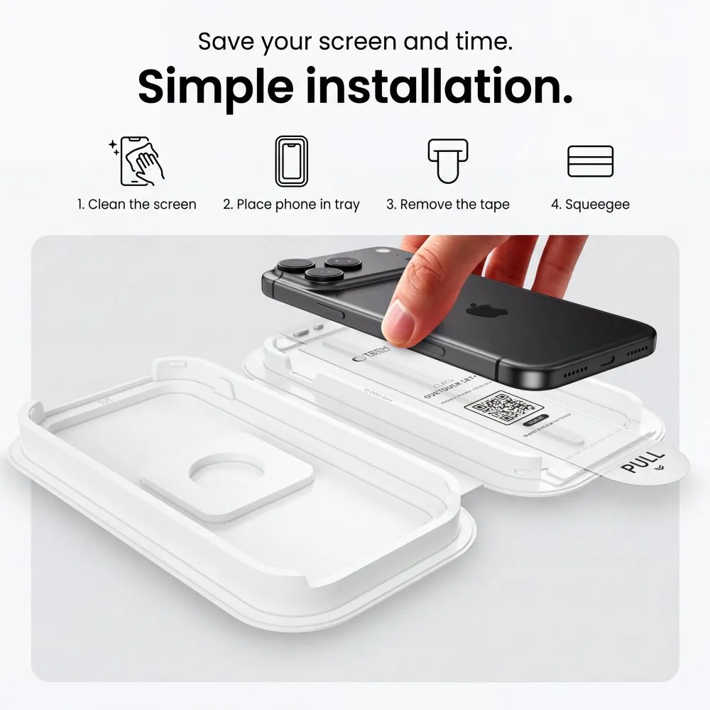 Apple iPhone 17 Pro Max skärmskydd  TECH-PROTECT ONETOUCH SET+ 2-PACK