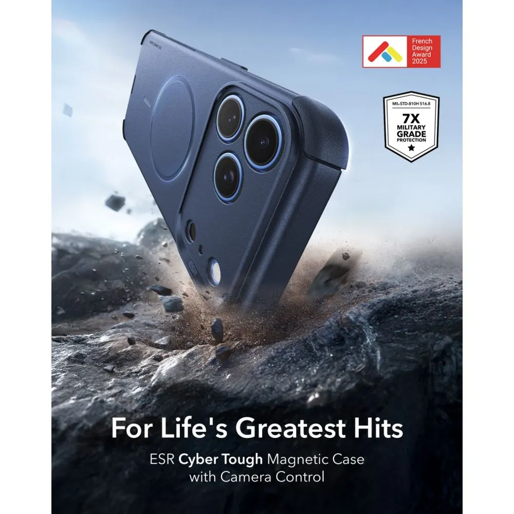 Apple iPhone 17 Pro Max Telefona vāciņš ziloņkaula balts ESR CYBER TOUGH MAGSAFE