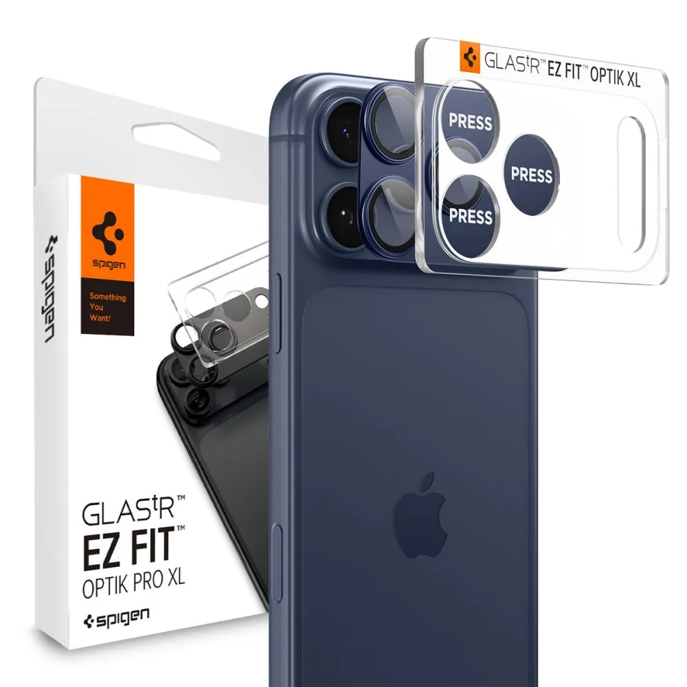Apple iPhone 17 Pro Max skärmskydd SPIGEN OPTIK PRO XL GLAS.TR ”EZ FIT” CAMERA PROTECTOR
