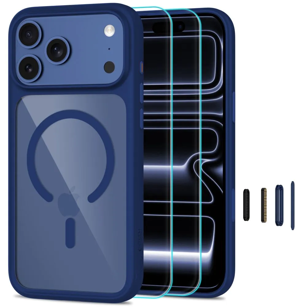 Apple iPhone 17 Pro Max Telefona vāciņš TECH-PROTECT MAGONE MAGSAFE CC + GLASS 2-PACK